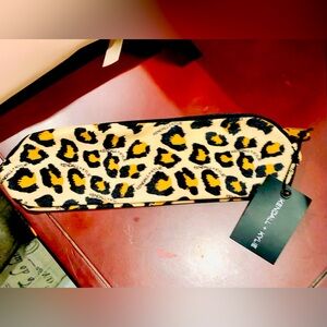 Kendall & Kylie Leopard Print Travel Cosmetic Bag NWT